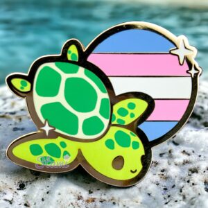 Trans Turtle Pin Trans Turtle Pin